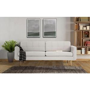 Home affaire 3-Sitzer "Brest", mit Knopfheftung und Steppung im Rücken, geradliniges Design