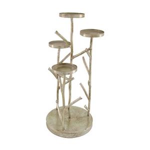 Dijk Natural Collections Candle holder metal 19x43cm - Zilver