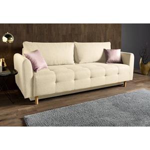 INOSIGN Schlafsofa "Nordic", inklusive Bettkasten und Zierkissen