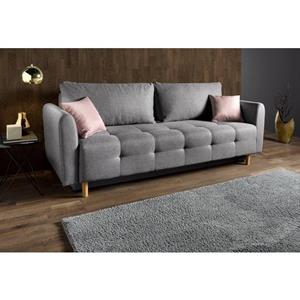 INOSIGN Schlafsofa "Nordic", inklusive Bettkasten und Zierkissen