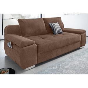COLLECTION AB Schlafsofa, mit Boxspring-Aufbau, Bettfunktion und Bettkasten, inklusive Federkern, frei im Raum stellbar, mit Topper und praktischer Seitentasche für Utensilien