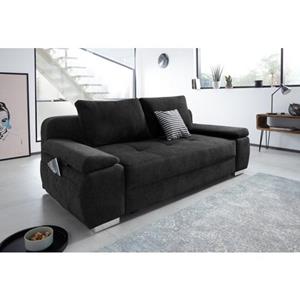 COLLECTION AB Schlafsofa, mit Boxspring-Aufbau, Bettfunktion und Bettkasten, inklusive Federkern, frei im Raum stellbar, mit Topper und praktischer Seitentasche für Utensilien