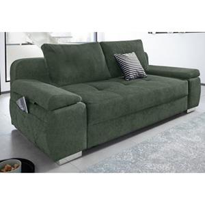 COLLECTION AB Slaapbank met boxspringuitvoering, slaapfunctie en bedkist, met binnenvering, vrij plaatsbaar, met topmatras en praktisch zijvak voor benodigdheden