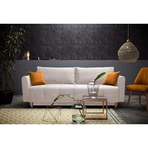 INOSIGN Schlafsofa "Nordic metallic", mit Federkern und Metallbeinen, Steppung im Sitzbereich