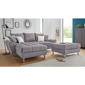 COLLECTION AB Ecksofa, inklusive Hocker, Bettfunktion und Federkern