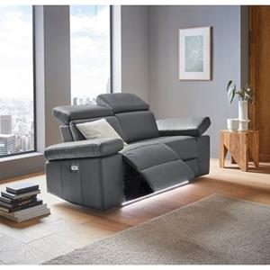 Places of Style 2-Sitzer "Kilado", mit Relaxfunktion, verstellbarer Armlehne, Kopfteilverstellung und dimmbarer LED Beleuchtung, wahlweise Relaxfunktion elektrisch
