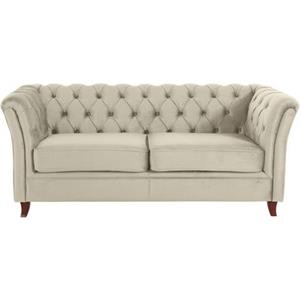 Guido Maria Kretschmer Home&Living 3-Sitzer "Noblessy", mit echter Chesterfield-Knopfheftung, hochwertige Verarbeitung, Samtoptik mit changierender Optik