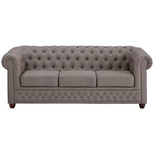 Home affaire 3-Sitzer "New Castle", mit hochwertiger Knopfheftung in Chesterfield-Design, B/T/H: 203/86/72
