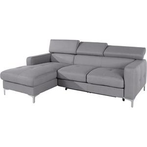 COTTA Zithoek Sammy Set: bestaand uit hoekbank en hocker, verstelbare hoofdsteun (set)