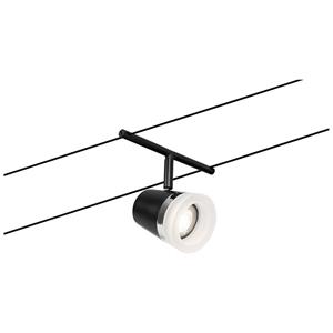 Paulmann WireDC Spot Cone 12V-kabelsysteem lamp GU5.3 Zwart (mat), Chroom