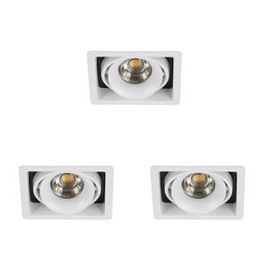 KS Verlichting Inbouwspot Bjorn 1 wit set 3 stuks