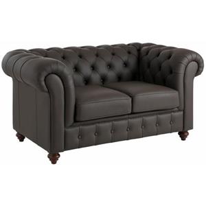 Premium collection by Home affaire 2-zitsbank CHESTERFIELD met knoopsluiting, ook in leer