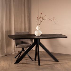 Giga Meubel Eettafel Batti Robuust Zwart Deens Ovaal 160cm - 