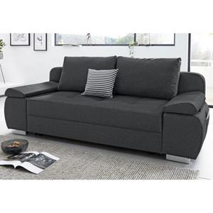 COLLECTION AB Schlafsofa, mit Boxspring-Aufbau, Bettfunktion und Bettkasten, inklusive Federkern, frei im Raum stellbar, mit Topper und praktischer Seitentasche für Utensilien