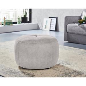 INOSIGN Hocker Lounis Ronde hocker in 2 afmetingen, soft clean voor het gemakkelijk reinigen met water