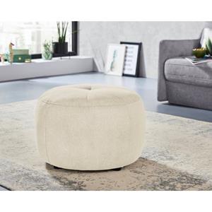 INOSIGN Hocker Lounis Ronde hocker in 2 afmetingen, soft clean voor het gemakkelijk reinigen met water