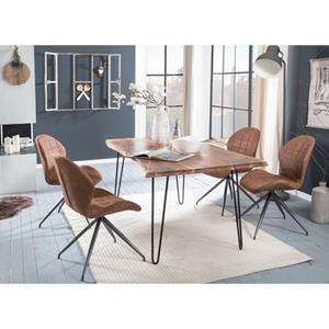 Premium collection by Home affaire Eettafel Manhattan 2.0 in boomstam-look en filigraan verwerkt frame