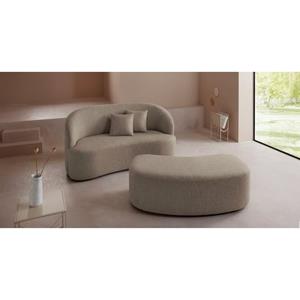 LeGer Home by Lena Gercke Hocker Dilara Passend bij de serie Dilara, afgeronde look, ook in overtrekstof bouclé