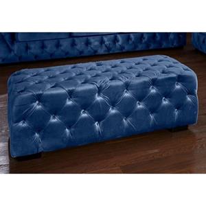 Guido Maria Kretschmer Home&Living Hocker Kalina met klassieke chesterfield-capitonnage