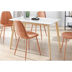 INOSIGN Eettafel Cody met poten van massief grenen, hoekig mdf-tafelblad, in 2 verschillende kleurvarianten