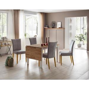 Home affaire Eettafel Samba Breedte 120 cm, met uitklapbaar tafelblad