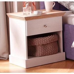 Home affaire Nachtkastje Binz met een mooie metalen knopgreep, breedte 45 cm