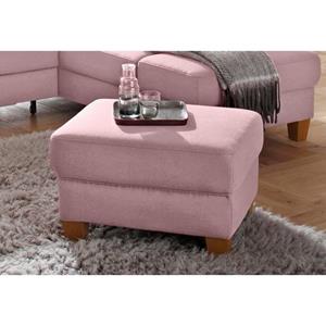 Home affaire Hocker Alta met binnenvering en contrastnaad, poten beuken eikenkleur