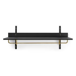 Ferm LIVING-collectie Sector Rack Shelf Zwart Ash/Brass