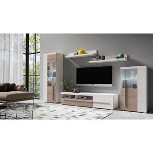 INOSIGN Wandmeubel Roger, breedte 270 cm modern mediawandmeubel zonder verlichting Aanbouwwand (set, 5-st) veel opbergruimte, vitrines met glazen deur (set, 5 stuks)