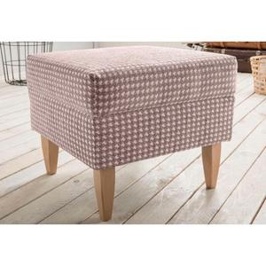 Home affaire Hocker Asino met houndstooth-omslag