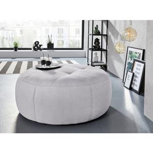 INOSIGN Hocker Lounis Ronde hocker in 2 afmetingen, soft clean voor het gemakkelijk reinigen met water