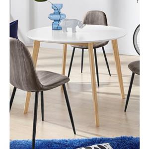 INOSIGN Eettafel Cody met poten van massief grenen, rond mdf-tafelblad, in 2 verschillende kleurvarianten