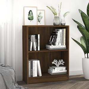 VidaXL Boekenkast 60x24x74,5 Cm Bewerkt Hout Bruineikenkleurig