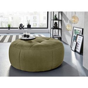 INOSIGN Hocker Lounis Ronde hocker in 2 afmetingen, soft clean voor het gemakkelijk reinigen met water