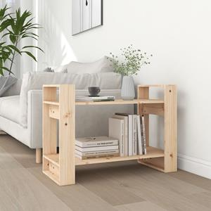 VidaXL Boekenkast/kamerscherm 80x35x56,5 Cm Massief Grenenhout