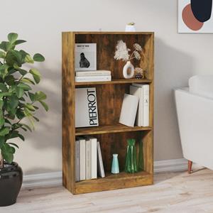 VidaXL Boekenkast 60x24x109 Cm Bewerkt Hout Gerookt Eikenkleurig