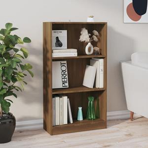 VidaXL Boekenkast 60x24x109 Cm Bewerkt Hout Bruineikenkleurig