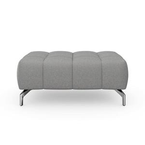 Sit&more Hocker Blauw met zilverkleurige poten