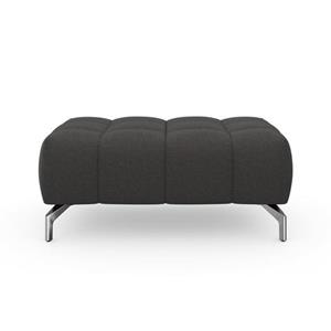 Sit&more Hocker Blauw met zilverkleurige poten