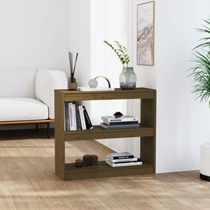 vidaXL Bücherschrank/Raumteiler Honigbraun 80x30x71,5 cm Kiefernholz 