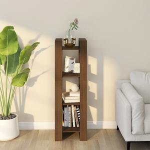 VidaXL Boekenkast/kamerscherm 41x35x125 Cm Massief Hout Honingbruin