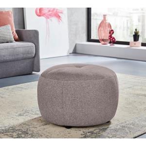 INOSIGN Hocker Lounis Ronde hocker in 2 afmetingen, soft clean voor het gemakkelijk reinigen met water