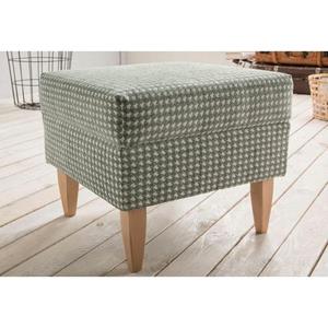 Home affaire Hocker Asino met houndstooth-omslag