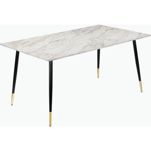 Leonique Eettafel Eadwine Tafelblad van gemakkelijk te onderhouden MDF, onderstel van metaal