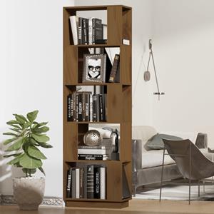 VidaXL Boekenkast/kamerscherm 51x25x163,5 Cm Grenenhout Honingbruin