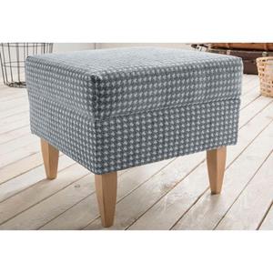 Home affaire Hocker Asino met houndstooth-omslag