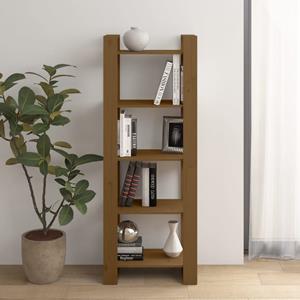 VidaXL Boekenkast/kamerscherm 60x35x160 Cm Massief Hout Honingbruin