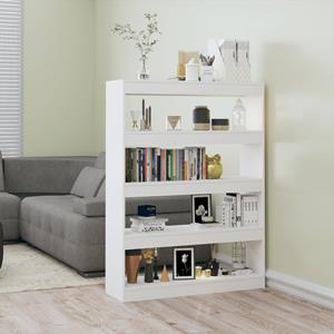 VidaXL Boekenkast/kamerscherm 100x30x135 Wit