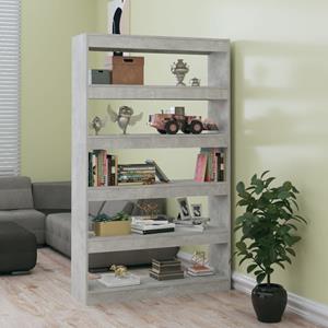 VidaXL Boekenkast/kamerscherm 100x30x166 Cm Betongrijs