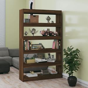 vidaXL Bücherregal/Raumteiler Braun Eichen-Optik 100x30x166 cm 
